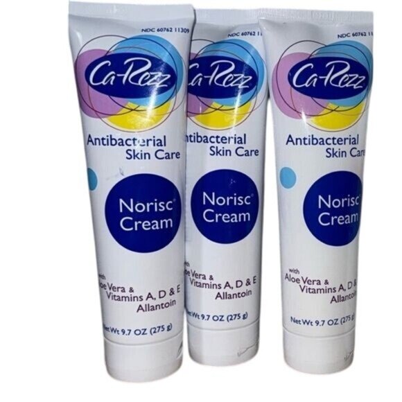 CaRezz Norisc Antibacterial Skin Care Cream With Aloe Vera & Vitamins A D & E Fo - Picture 1 of 6